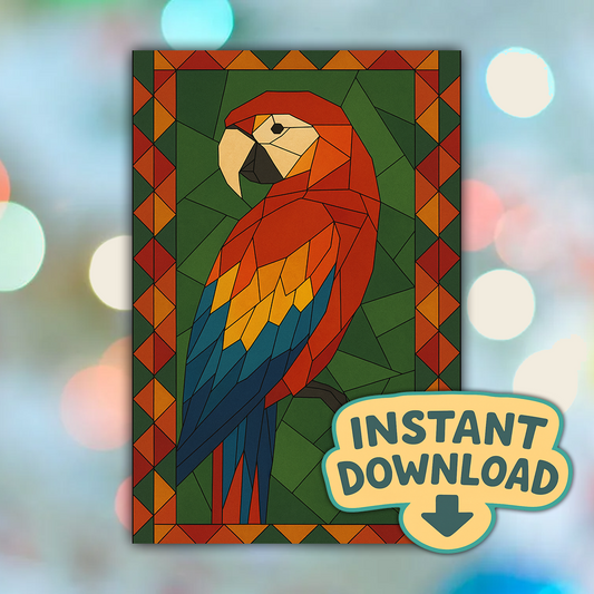 Scarlet Macaw Quilt Pattern